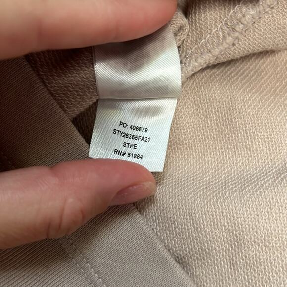 Patagonia Women's Regenerative Organic Cotton Essential Pullover Tan Sweatshirt - Picture 4 of 6